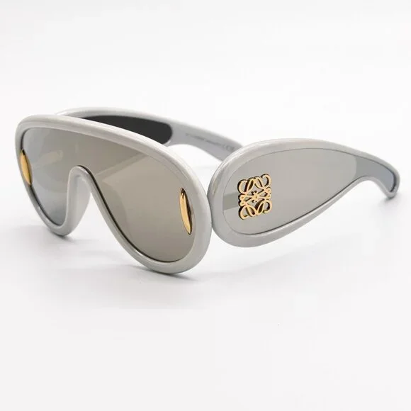 NEW LOEWE SUNGLASSES GREY GOLD WOMEN EYEWEAR LOEWE LW40108I 24C Loewe | Accessories | Loewe Women Sunglasses Light Grey Gold  main image 3